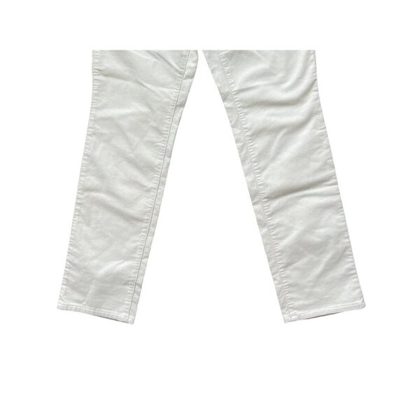Talbots Corduroy Straight Leg Pants Size 4 Ivory Stretch Winter White Office - Picture 4 of 11